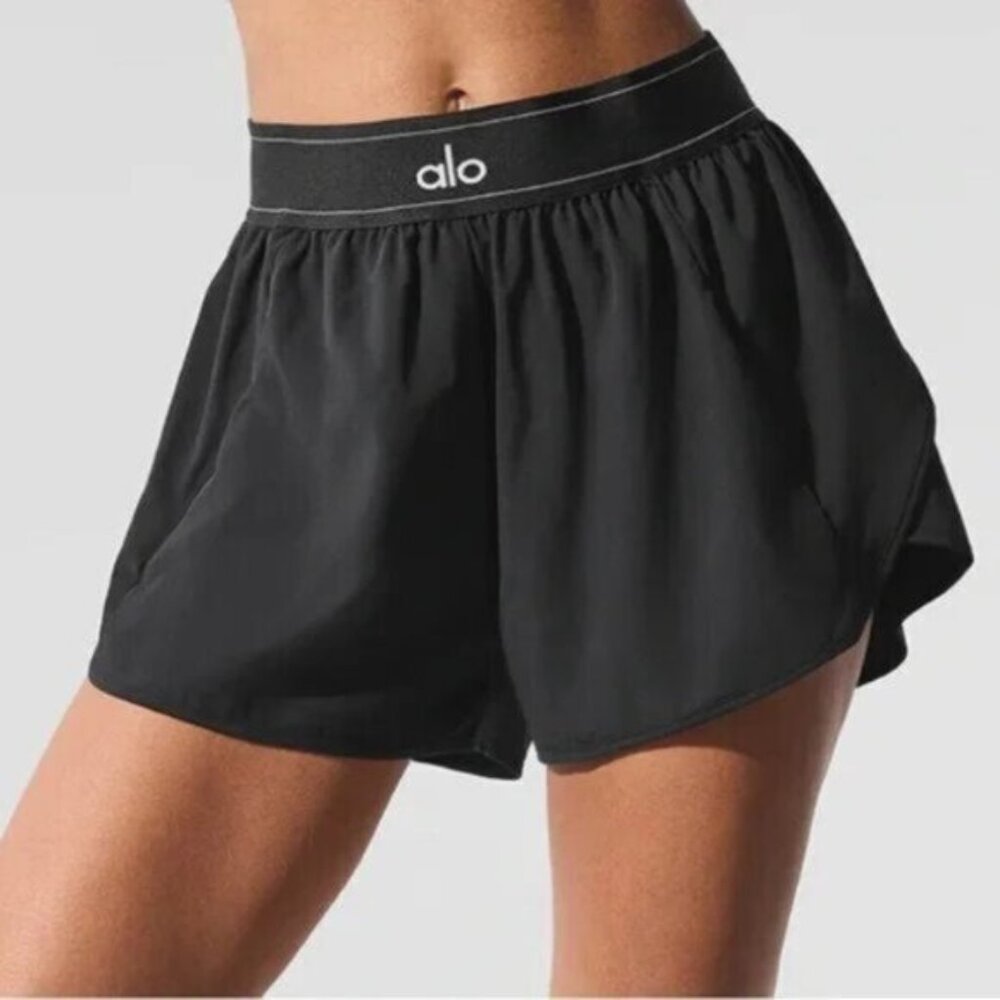 Alo Yoga Match Point Short – Black – Size L